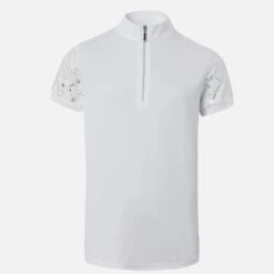 Horze Kids' Fia Short Sleeved Shirt - White