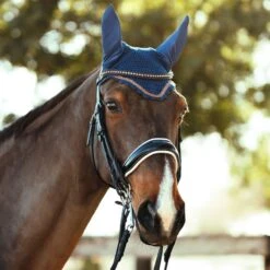 Horze Munich Deep Front Ear Net - Reflecting Pond -Equestrian Supplies Shop 545306 800 800