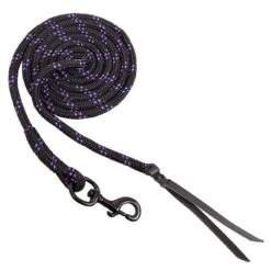 Blocker 12' Lead Rope W/Popper - Black/Purple
