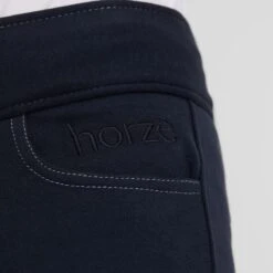 Horze Kids' Marlee Pull-on Full Seat Tights W/Contrast Stitching - Dress Dark Blue 11 Horze Kids' Marlee Pull-on Full Seat Tights W/Contrast Stitching - Dress Dark Blue -Equestrian Supplies Shop 548445 800 800