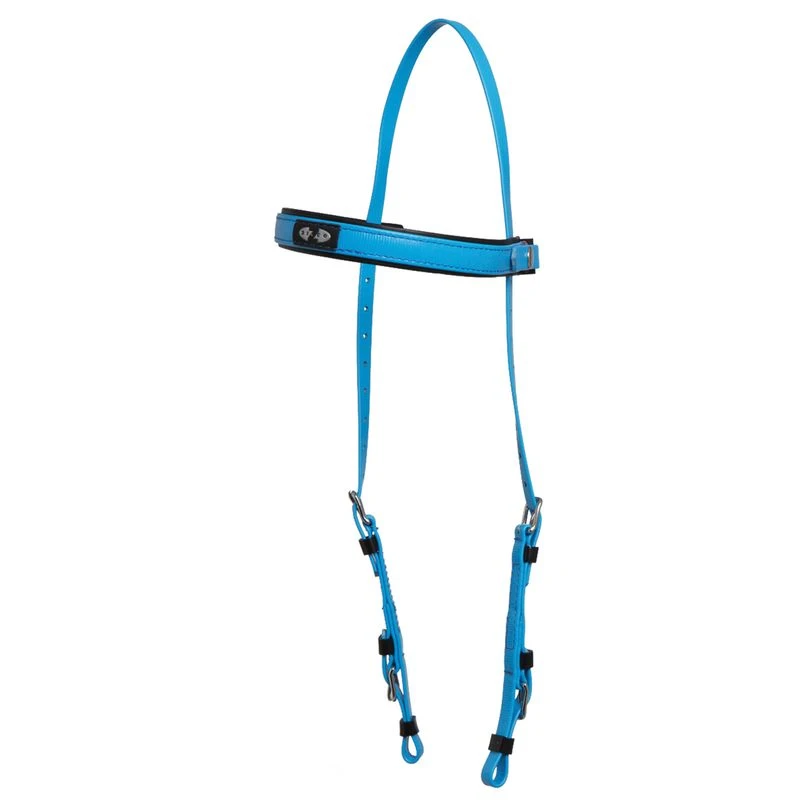 Zilco Deluxe Endurance Bridle Headstall Only - Electric Blue 3 Zilco Deluxe Endurance Bridle Headstall Only - Electric Blue