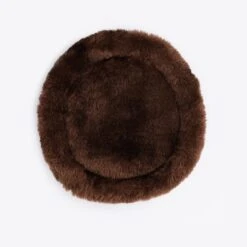 Horze Narvik Faux-Fur Breastplate Pad - Dark Brown