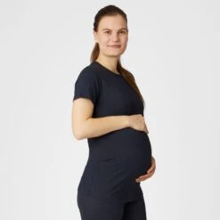 Horze Women's Lily Maternity Technical T-Shirt - Dark Navy 8 Horze Women's Lily Maternity Technical T-Shirt - Dark Navy -Equestrian Supplies Shop 548601 800 800