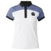 B Vertigo Women's Alessa Performance Polo Shirt - Infinity Blue/ White