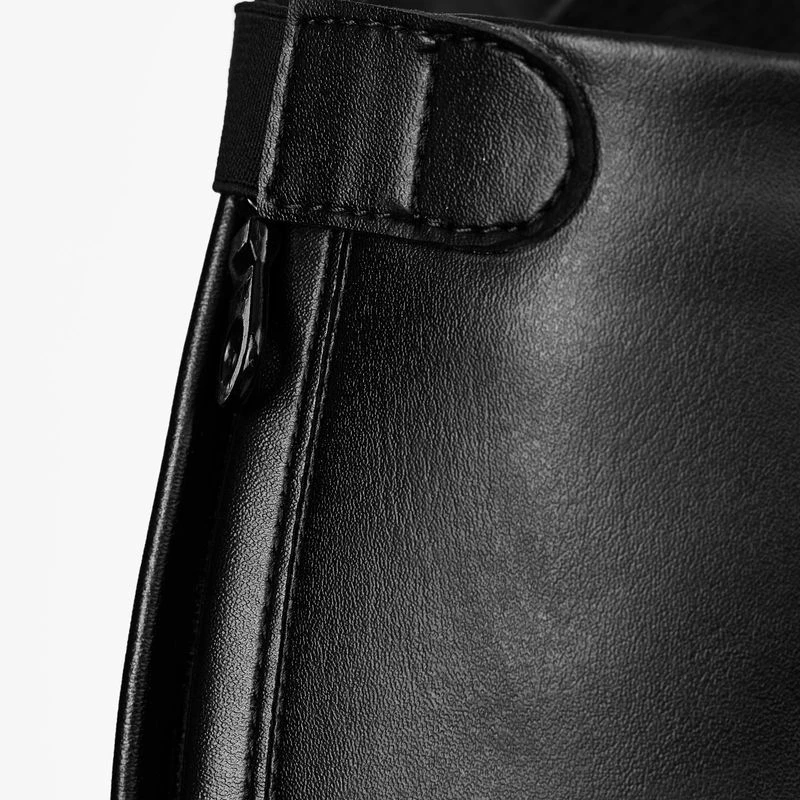 Horze Women's Cleo Shiny Top Field Boots - Black 4 Horze Women's Cleo Shiny Top Field Boots - Black - Image 2