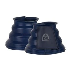 Horze Rubber Guard Bell Boots - Dark Blue