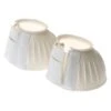 Roma Double Tape Ribbed Bell Boots - White -Equestrian Supplies Shop 553335 800 800