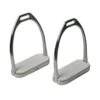 Korsteel Knife Edge 1 Way Swivel Stirrup Irons - Stainless Steel -Equestrian Supplies Shop 553393 800 800