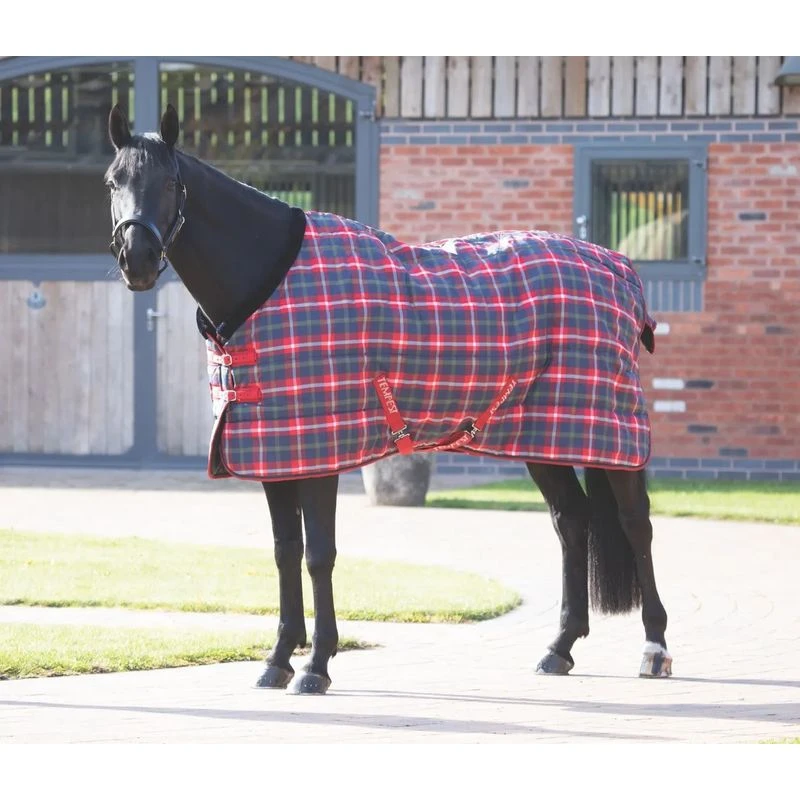 Shires Tempest Plus 200 Stable Rug - Red Check 3 Shires Tempest Plus 200 Stable Rug - Red Check