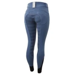 Horze Women's Full Seat Breeches W/Elastic Leg - Bearing Sea