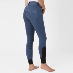 Horze Women's Full Seat Breeches W/Elastic Leg - Bearing Sea -Equestrian Supplies Shop 555435 800 800