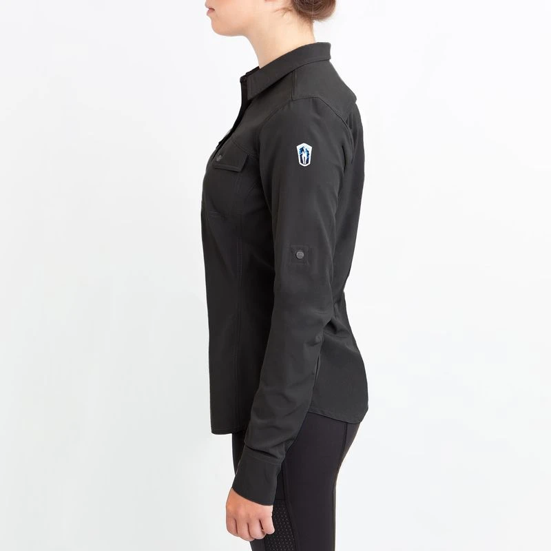 Irideon Women's Aspen Long Sleeve Trail Shirt - Black 4 Irideon Women's Aspen Long Sleeve Trail Shirt - Black - Image 2