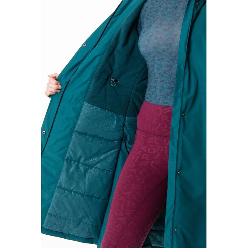 Horseware Women's Equi Eco Technical Coat - Galactic Teal 6 Horseware Women's Equi Eco Technical Coat - Galactic Teal - Image 4