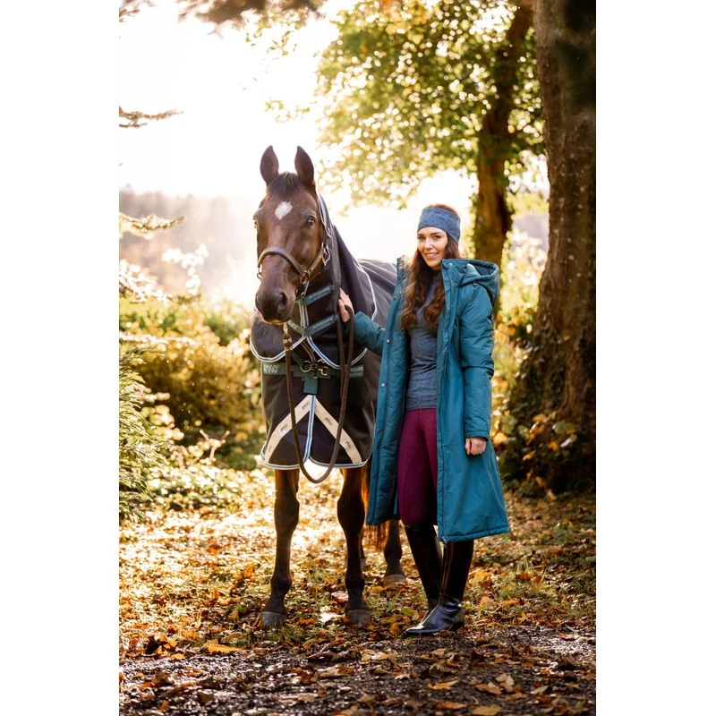 Horseware Women's Equi Eco Technical Coat - Galactic Teal 7 Horseware Women's Equi Eco Technical Coat - Galactic Teal - Image 5