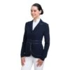 Cavalliera Women's Prima Show Jacket - Navy Blue/Grey -Equestrian Supplies Shop 558612 800 800