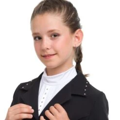 Cavalliera Kids' I Love Crystals Show Jacket - Black/Rose Gold -Equestrian Supplies Shop 558656 800 800