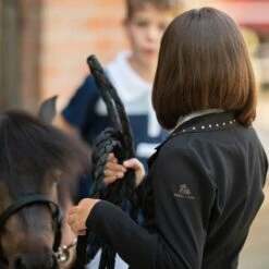 Cavalliera Kids' I Love Crystals Show Jacket - Black/Rose Gold -Equestrian Supplies Shop 558659 800 800