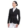 Cavalliera Women's Prima Show Jacket - Black/Grey 2 Cavalliera Women's Prima Show Jacket - Black/Grey -Equestrian Supplies Shop 558773 800 800