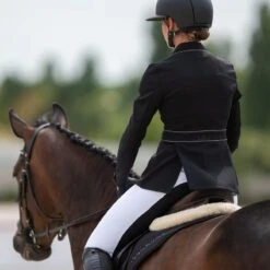 Cavalliera Women's Prima Show Jacket - Black/Grey -Equestrian Supplies Shop 558777 800 800