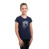 Cavalliera Kids' Jumping Star Short Sleeve Cotton Top - Navy Blue -Equestrian Supplies Shop 558939 800 800