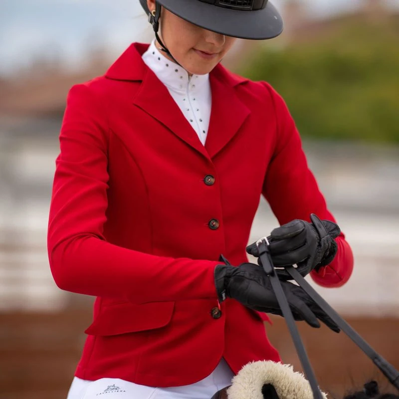 Cavalliera Women's Primetime Show Jacket - Ruby Red 7 Cavalliera Women's Primetime Show Jacket - Ruby Red - Image 5