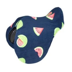 Shires Printed Fleece Saddle Cover - Watermelon