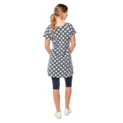 EQL Women's Everyday Tunic Dress - Indigo Tiles -Equestrian Supplies Shop 566142 800 800