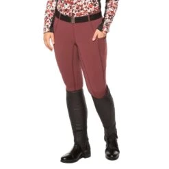 Kerrits Women's Ice Fil Full Seat Tech Tights - Mahogany -Equestrian Supplies Shop 568567 800 800