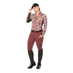 Kerrits Women's Ice Fil Full Seat Tech Tights - Mahogany -Equestrian Supplies Shop 568568 800 800