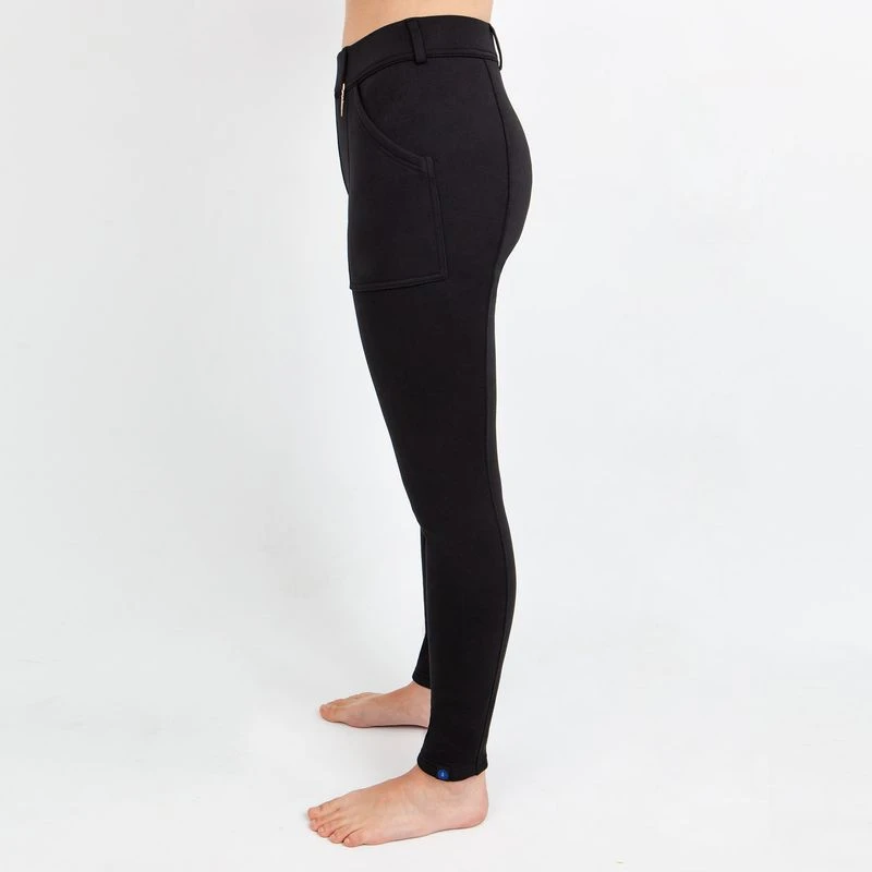 Irideon Women's Fjord Fleece Full Seat Breeches - Black 4 Irideon Women's Fjord Fleece Full Seat Breeches - Black - Image 2
