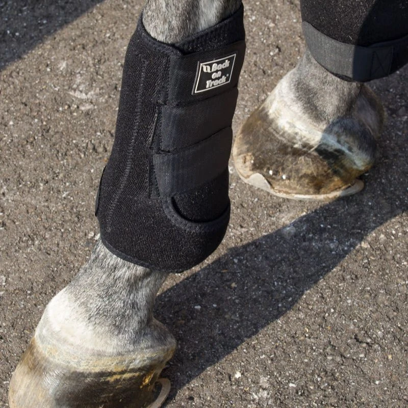 Back On Track Royal Exercise Boots W/Shock Absorbent Pad - Black 4 Back On Track Royal Exercise Boots W/Shock Absorbent Pad - Black - Image 2