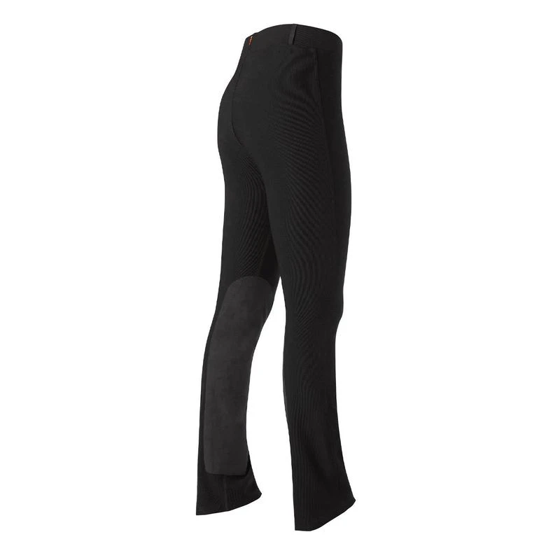 Kerrits Women's Microcord Extended Knee Patch Bootcut Tights - Black 4 Kerrits Women's Microcord Extended Knee Patch Bootcut Tights - Black - Image 2