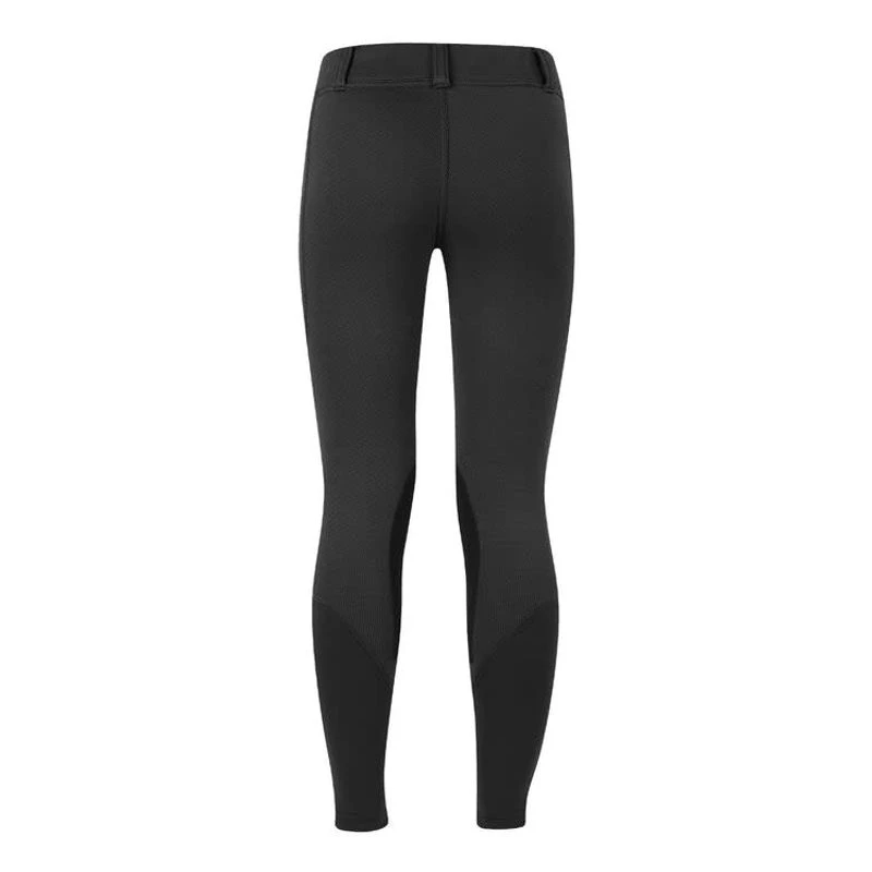 Kerrits Kids' Sit Tight Wind Pro Knee Patch Tights - Black 4 Kerrits Kids' Sit Tight Wind Pro Knee Patch Tights - Black - Image 2