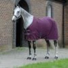 Weatherbeeta Anti-Static Fleece Cooler Standard Neck - Maroon/Grey/White -Equestrian Supplies Shop 579702 800 800