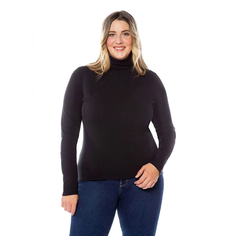 EQL Women's Organic Cotton Turtleneck - Black 4 EQL Women's Organic Cotton Turtleneck - Black - Image 2