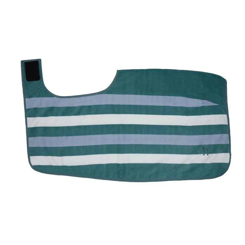 Horze Wilton Fleece Riding Blanket - Arctic/Blue Fog 3 Horze Wilton Fleece Riding Blanket - Arctic/Blue Fog