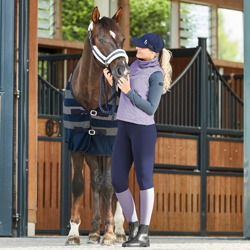 Horze Women's Everly Full Seat Winter Riding Tights - Dark Navy 5 Horze Women's Everly Full Seat Winter Riding Tights - Dark Navy - Image 3