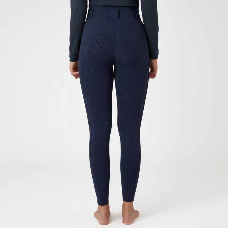 Horze Women's Everly Full Seat Winter Riding Tights - Dark Navy 6 Horze Women's Everly Full Seat Winter Riding Tights - Dark Navy - Image 4