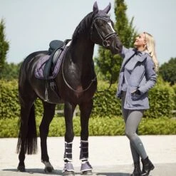 Horze Women's Jadine Winter Jacket - Grey Ridge Purple -Equestrian Supplies Shop 583981 800 800