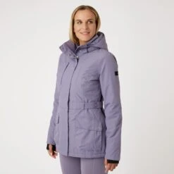 Horze Women's Jadine Winter Jacket - Grey Ridge Purple -Equestrian Supplies Shop 583983 800 800