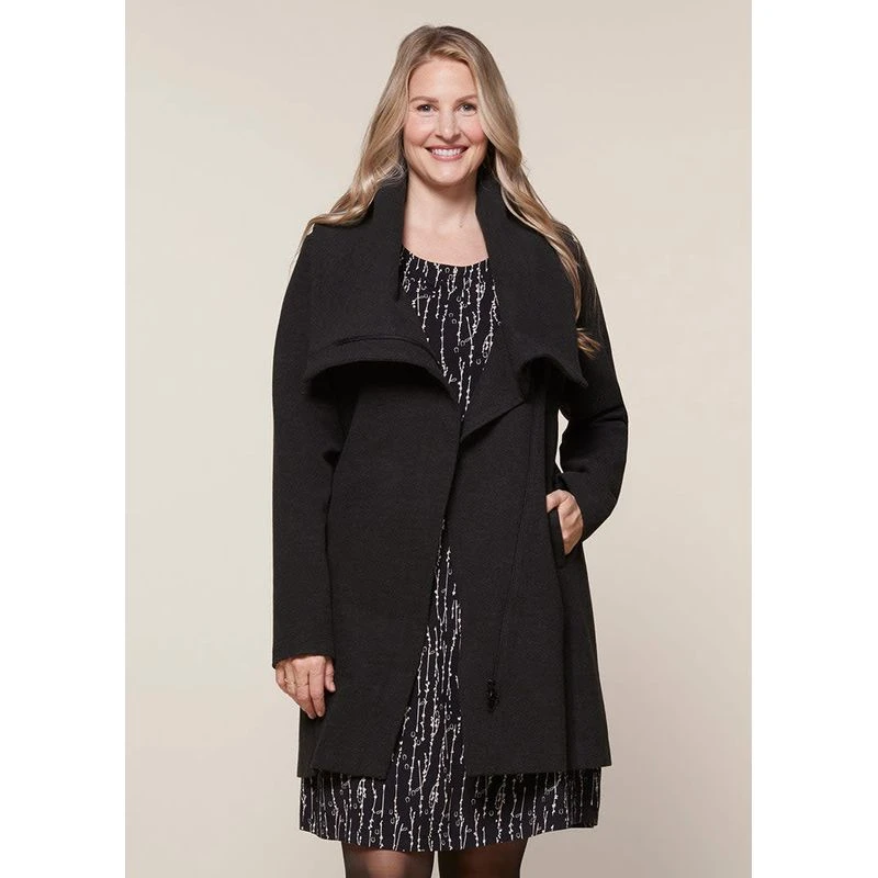 EQL Women's Brushed Ponte Uptown Jacket - Heather Black 8 EQL Women's Brushed Ponte Uptown Jacket - Heather Black - Image 6