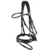 Horze Ergonomic Snaffle Bridle W/Curved Crystal Browband - Black/Black 2 Horze Ergonomic Snaffle Bridle W/Curved Crystal Browband - Black/Black -Equestrian Supplies Shop 586110 800 800
