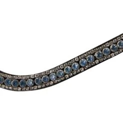 Horze Columbia Browband W/Crystals - Black/Dark Blue -Equestrian Supplies Shop 586309 800 800