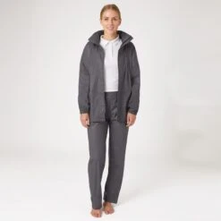 Horze Women's Rory Waterproof Riding Rain Jacket & Pants Set - Blackened Pearl 11 Horze Women's Rory Waterproof Riding Rain Jacket & Pants Set - Blackened Pearl -Equestrian Supplies Shop 586866 800 800