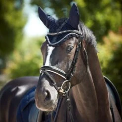 Horze Ghent Ear Net - Dark Navy 7 Horze Ghent Ear Net - Dark Navy -Equestrian Supplies Shop 586930 800 800