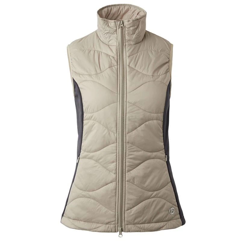 Horze Women's Belle Hybrid Vest - Weathered Teak/Dark Navy 3 Horze Women's Belle Hybrid Vest - Weathered Teak/Dark Navy