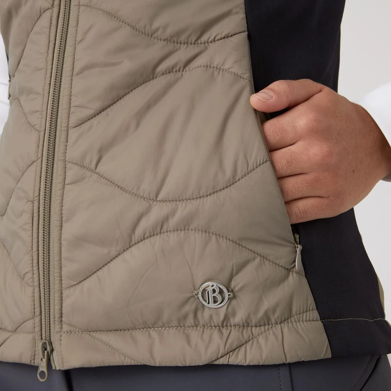 Horze Women's Belle Hybrid Vest - Weathered Teak/Dark Navy 4 Horze Women's Belle Hybrid Vest - Weathered Teak/Dark Navy - Image 2