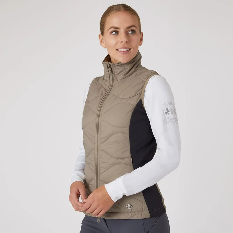 Horze Women's Belle Hybrid Vest - Weathered Teak/Dark Navy 6 Horze Women's Belle Hybrid Vest - Weathered Teak/Dark Navy - Image 4