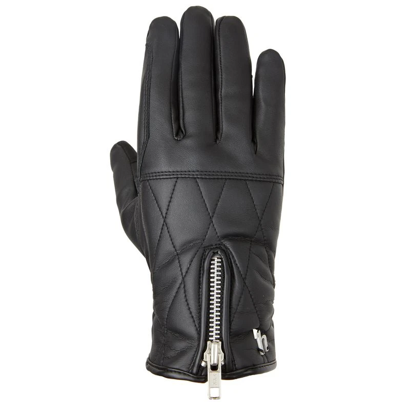 Horze Theresa Vegan Leather Winter Gloves - Black 3 Horze Theresa Vegan Leather Winter Gloves - Black
