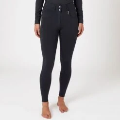 Horze Women's Ingrid Knee Patch Breeches - Dark Navy -Equestrian Supplies Shop 590984 800 800